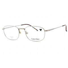 Calvin Klein Men's Eyeglasses - Silver Titanium Full Rim Rectangular | CK23112T 045