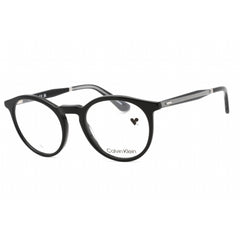Calvin Klein Unisex Eyeglasses - Black Round Plastic Frame Clear Lens | CK23515 001