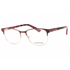 Calvin Klein Women's Eyeglasses - Berry Full Rim Metal Frame Clear Lens | CK19305 654