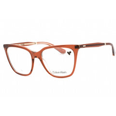 Calvin Klein Women's Eyeglasses - Rose Plastic Full Rim Frame Clear Lens | CK23513 601