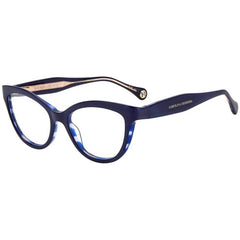 Carolina Herrera Women's Eyeglasses - Demo Lens Blue Cat Eye Frame | CH 0017 0PJP
