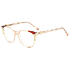 Carolina Herrera Women's Eyeglasses - Demo Lens Nude Beige Oval Frame | CH 0054 0DLN