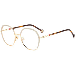Carolina Herrera Women's Eyeglasses - Gold Ivory Metal Frame Demo Lens | HER 0099 0Y3R