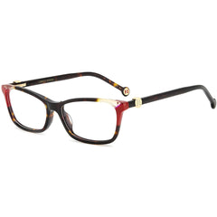 Carolina Herrera Women's Eyeglasses - Havana Red Plastic Cat Eye Frame | HER 0114 0O63
