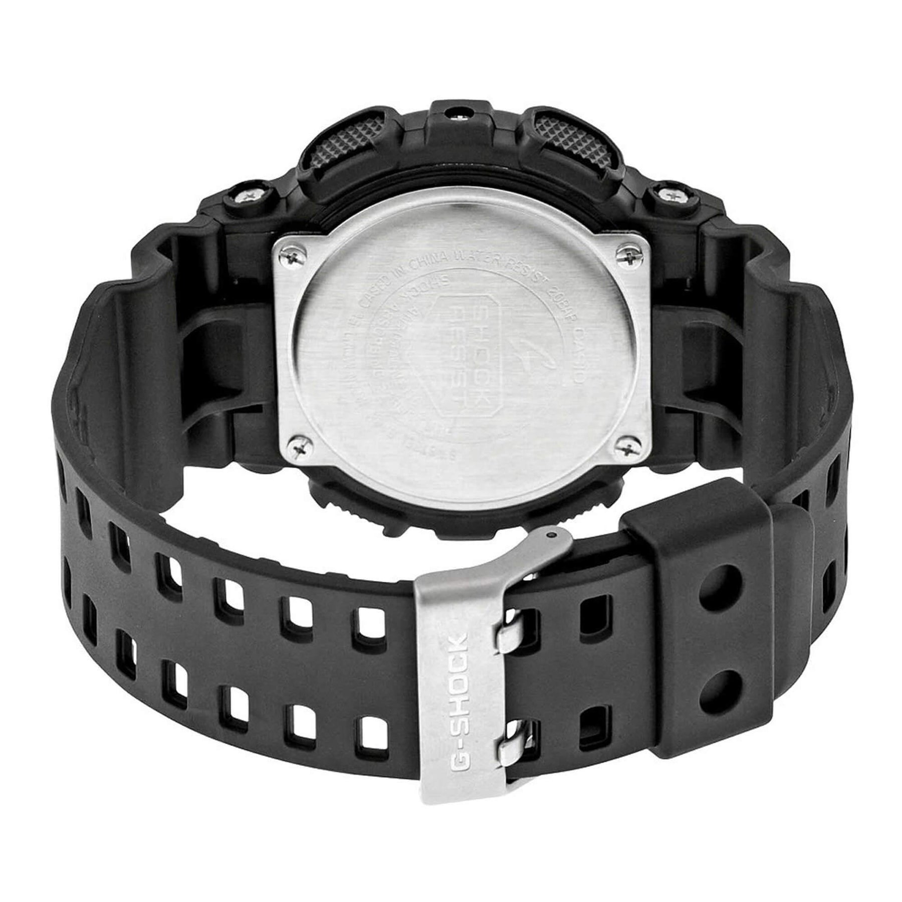 Casio Men's Alarm Watch - G-Shock Dive Resin Strap Ana-Digi Black Dial | GA110MB-1A