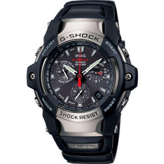 Casio Men's Chronograph Watch - G-Shock Silver Case Black Resin Strap | GS-1100-1A
