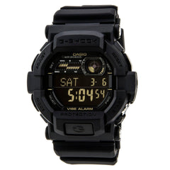 Casio Men's Digital Watch - G-Shock Vibration Alarm Black Dial Resin Strap | GD350-1B