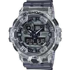 Casio Men's Dive Watch - G-Shock Grey Transparent Strap Shock Resistant | GA700SK-1A