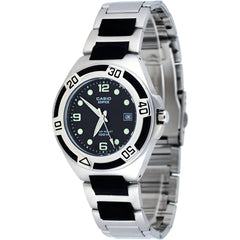 Casio Men's Watch - Edifice Black Resin and Stainless Steel Bracelet | EF-101D-1AV
