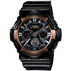 Casio Men's Watch - G-Shock Analog-Digital Dial Black Resin Strap | GA200RG-1A