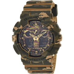 Casio Men's Watch - G-Shock Analog-Digital Dial Camouflage Strap | GA-100CM-5ACR