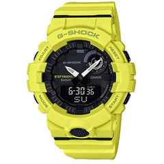 Casio Men's Watch - G-Shock Black Analog-Digital Dial Yellow Strap | GBA-800-9ACR
