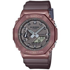 Casio Men's Watch - G-Shock Midnight Fog Brown Case Grey Resin Strap | GM-2100MF-5ACR