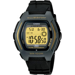 Casio Men's Watch - Illuminator Yellow and Grey Digi Dial Black Strap | HDD-600G-9