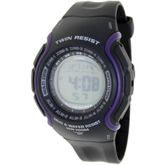 Casio Men's Watch - Twin Resist Alarm Digital Dial Black Resin Strap | TRT-101H-1AV