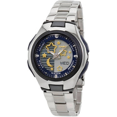 Casio Women's Watch - Poptone Blue and Silver Dial Steel Analog-Digital | LCF-10D-2A