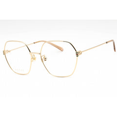 Gucci Women's Eyeglasses - Gold Metal Full Rim Geometric Shape Frame | GG1285O 001