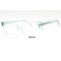 Just Cavalli Women's Eyeglasses - Shiny Transparent Green Acetate Frame | VJC005 0M40