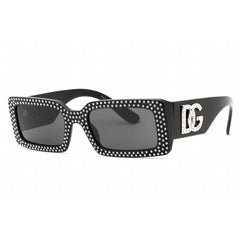 Dolce & Gabbana Women's Sunglasses - Black Rectangular Plastic Frame | 0DG4447B 501/87