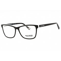 Skechers Women's Eyeglasses - Black/White Acetate Rectangular Frame | SE2184 004