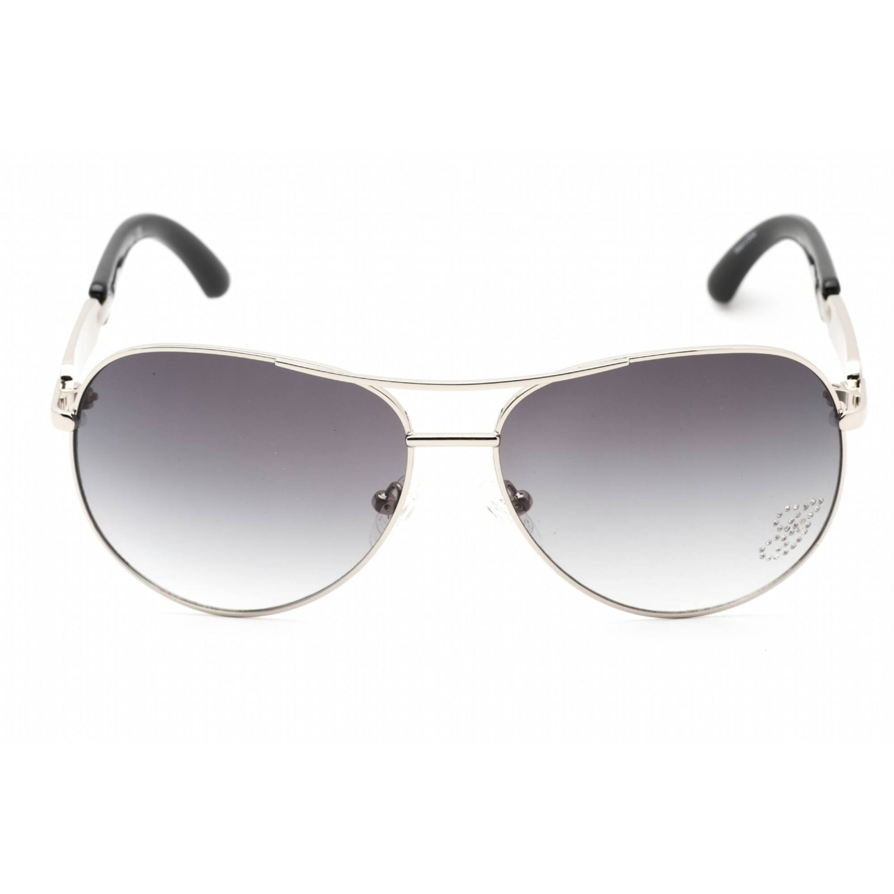 Guess Women\'s Gradient silver metal cat eye frames Amazon.com: GUESS GF6089 Shiny Beige/Gradient Brown One Size  main image 2