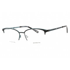 Liz Claiborne Women's Eyeglasses - Black Teal Cat Eye Frame Clear Lens | L 673 ETJ