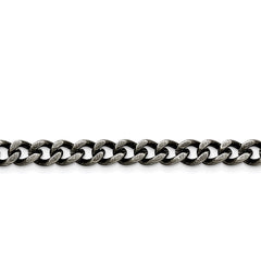 Stainless Steel 7.50mm Oxidized Curb Chain | SRN1611
