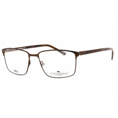 Chesterfield Men's Eyeglasses - Brown Rectangular Frame Clear Lens | CH 78XL 009Q 00