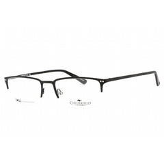 Chesterfield Men's Eyeglasses - Matte Black Half Rim Rectangular | CH 84XL 0003 00