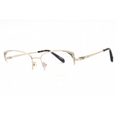 Chopard Women's Eyeglasses - Gold Half Rim Cat Eye Frame Clear Lens | VCHD81S 0594