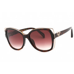 Chopard Women's Sunglasses - Shiny Dark Havana Cat Eye Full Rim Frame | SCH316S 0722