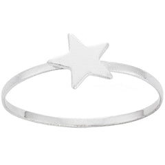 Classic Women's Sterling Silver Small Star Ring - W-1519
