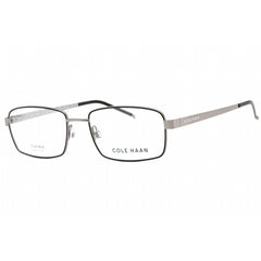 Cole Haan Men's Eyeglasses - Clear Demo Lens Black Rectangular Frame | CH4013 001