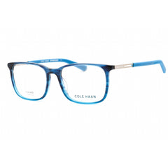 Cole Haan Men's Eyeglasses - Clear Demo Lens Navy Horn Square Frame | CH4048 414