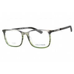 Cole Haan Men's Eyeglasses - Clear Demo Lens Smoke Horn Square Frame | CH4048 036