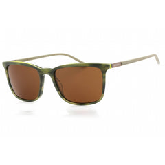 Cole Haan Men's Sunglasses - Olive Horn Plastic Full Rim Rectangular | CH6064 310