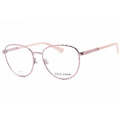 Cole Haan Women's Eyeglasses - Clear Demo Lens Rose Gold Round Frame | CH5045 770