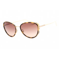 Cole Haan Women's Sunglasses - Soft Tortoise Metal Full Rim Cat Eye Frame | CH7065 240