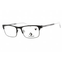 Converse Men's Eyeglasses - Matte Black Metal Full Rim Rectangular Frame | CV3022 001