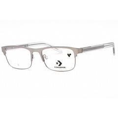 Converse Men's Eyeglasses - Satin Gunmetal Rectangular Frame Clear Lens | CV3022 070