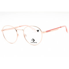 Converse Unisex Eyeglasses - Shiny Rose Gold Round Metal Full Rim Frame | CV1010 780