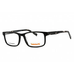 Timberland Men's Eyeglasses - Shiny Black Rectangular Plastic Frame | TB1789-H 001