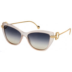 Salvatore Ferragamo Women's Sunglasses - Nude Plastic Cat Eye Shape Frame | SF928S 290
