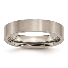 Titanium Flat 5mm Brushed Band | TB8