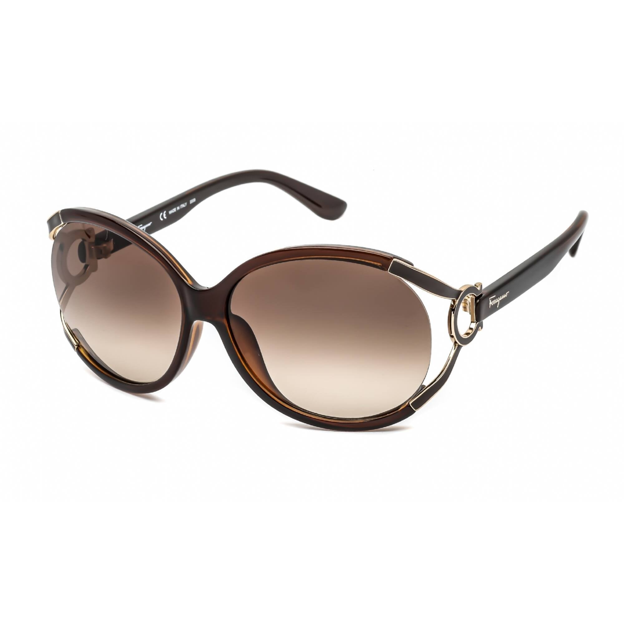 Women’s Oversized Salvatore Ferragamo SF600S Brown Gradient Sunglasses NWB Amazon.com: Salvatore Ferragamo Oval Sunglasses SF600S 220  main image 4