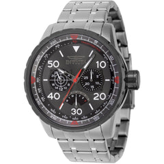 Invicta Men's Watch - Aviator Multifunction Gunmetal Dial Steel Bracelet | 46982