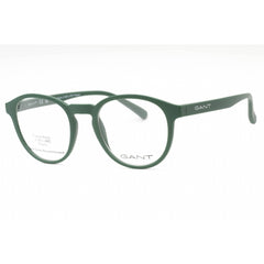Gant Men's Eyeglasses - Matte Dark Green Plastic Round Full Rim Frame | GA3301 097