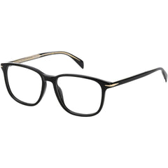 David Beckham Men's Eyeglasses - Black Plastic Full Rim Rectangular | DB-1017 0807