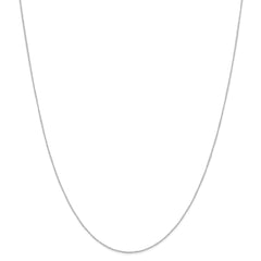 14k White Gold Carded Curb Chain | 6CW