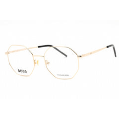 Hugo Boss Women's Eyeglasses - Gold Geometric Full Rim Metal Frame | BOSS 1590 0J5G 00